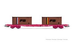 Jouef HJ6278 - H0 - Containertragwagen S70 FB, SNCF, Ep. IV